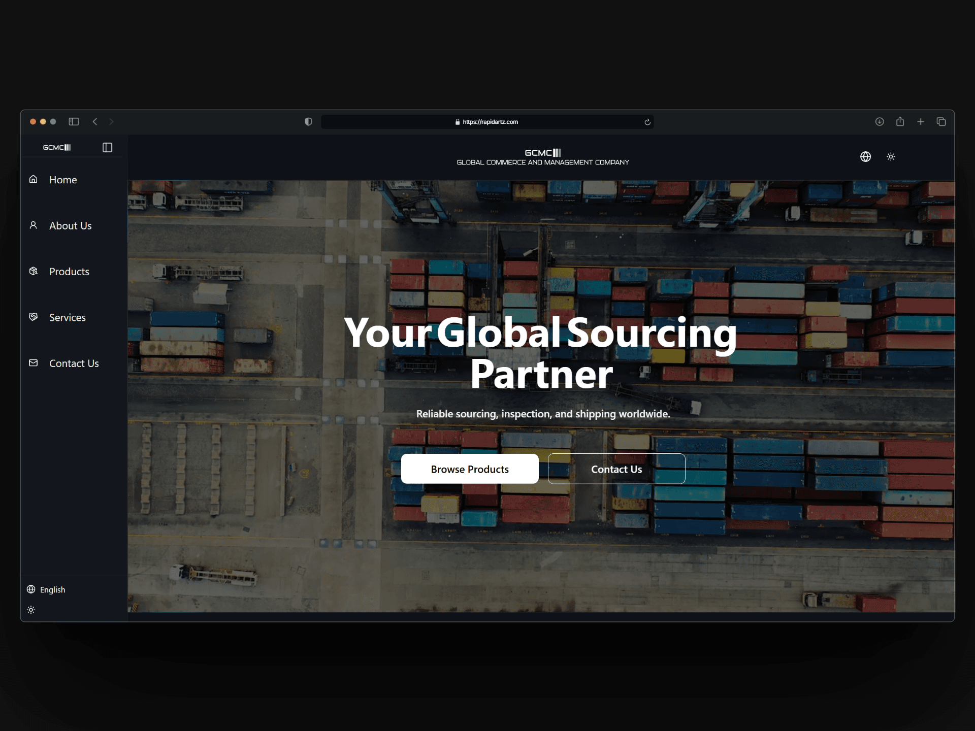 Global Commerce & Management Company mockup